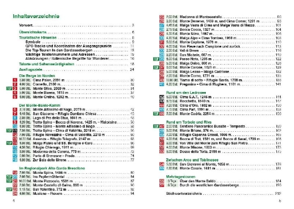 Buchcover und Innenansicht für das Buch: Gardaseeberge