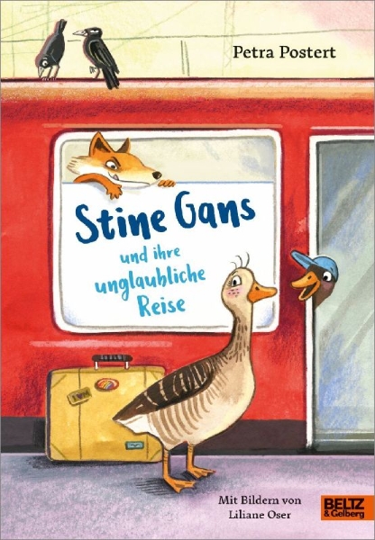 Buchcover und Innenansicht für das Buch: Stine Gans und ihre unglaubliche Reise