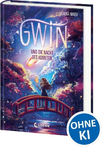 Buchcover und Innenansicht für das Buch: Gwin und die Nacht des Kometen (Band 2)
