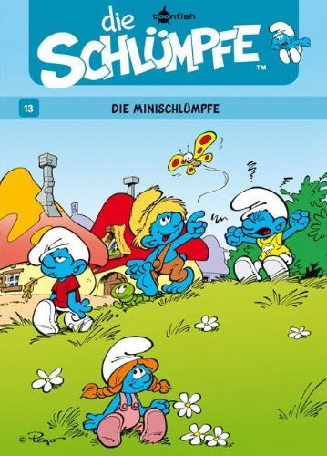 Buchcover und Innenansicht für das Buch: Les Schtroumpfs