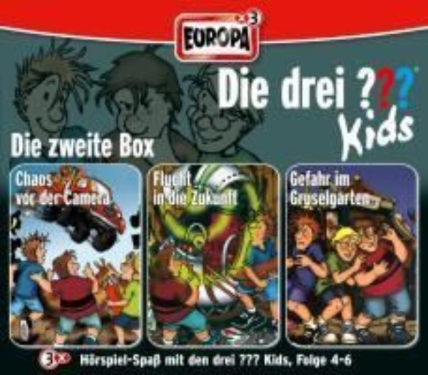 Buchcover und Innenansicht für das Buch: Die drei ??? Kids Box 2. Folgen 4-6 (drei Fragezeichen) 3 CDs