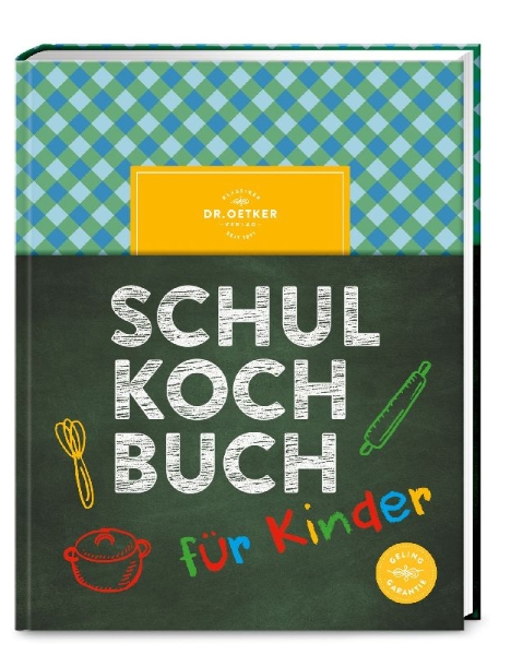Buchcover und Innenansicht für das Buch: Das Dr. Oetker Schulkochbuch für Kinder