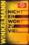 Buchcover und Innenansicht für das Buch: Nicht ein Wort zu viel