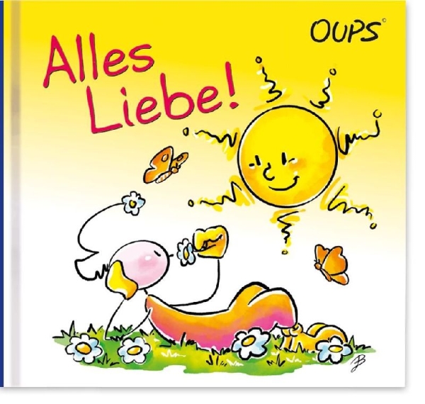 Buchcover und Innenansicht für das Buch: Alles Liebe