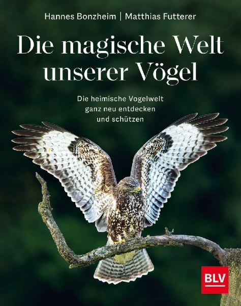 Buchcover und Innenansicht für das Buch: Die magische Welt unserer Vögel