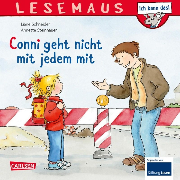 Buchcover und Innenansicht für das Buch: LESEMAUS 137: Conni geht nicht mit jedem mit