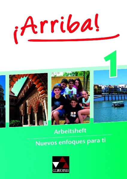Buchcover und Innenansicht für das Buch: ¡Arriba! Arbeitsheft 1