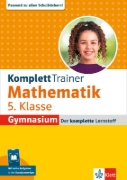 Buchcover und Innenansicht für das Buch: Klett KomplettTrainer Gymnasium Mathematik 5. Klasse