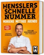Buchcover und Innenansicht für das Buch: Hensslers Schnelle Nummer - morgens, mittags, abends