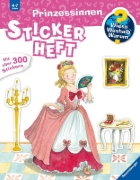 Buchcover und Innenansicht für das Buch: Wieso? Weshalb? Warum? Stickerheft:  Prinzessinnen
