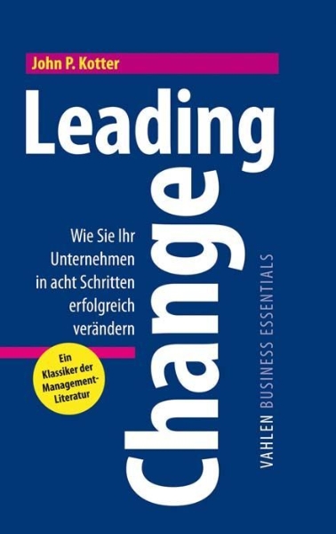 Buchcover und Innenansicht für das Buch: Leading Change