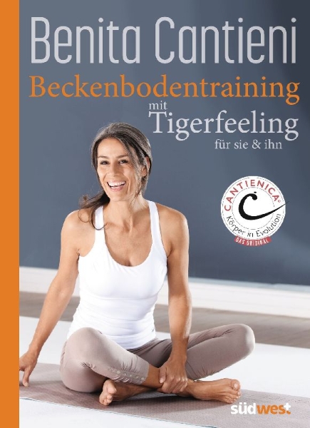 Buchcover und Innenansicht für das Buch: Beckenbodentraining mit Tigerfeeling
