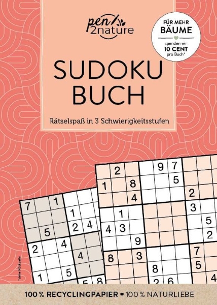 Buchcover und Innenansicht für das Buch: Sudoku Buch