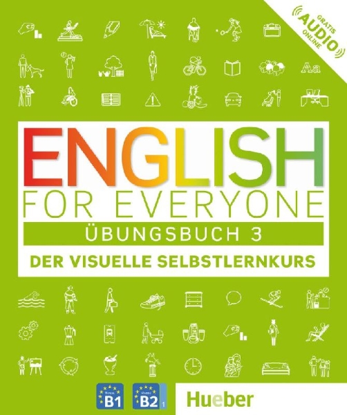 Buchcover und Innenansicht für das Buch: English for Everyone 3 - Übungsbuch