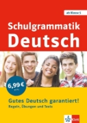 Buchcover und Innenansicht für das Buch: Schulgrammatik Deutsch ab Klasse 5. Regeln, Übungen und Tests