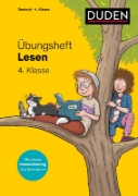 Buchcover und Innenansicht für das Buch: Übungsheft - Lesen 4. Klasse