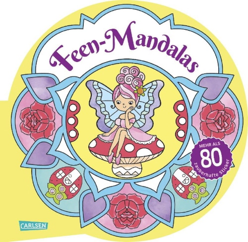 Buchcover und Innenansicht für das Buch: Feen-Mandalas