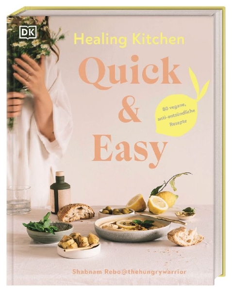 Buchcover und Innenansicht für das Buch: Healing Kitchen - Quick & Easy