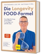 Buchcover und Innenansicht für das Buch: Die Longevity-Food-Formel