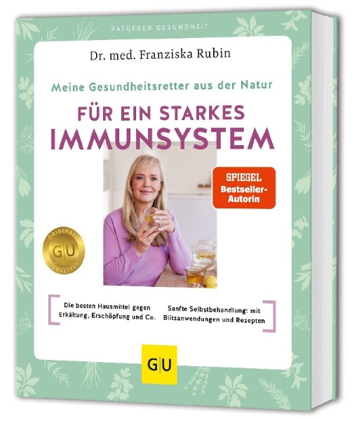 Buchcover und Innenansicht für das Buch: Meine Gesundheitsretter aus der Natur für ein starkes Immunsystem