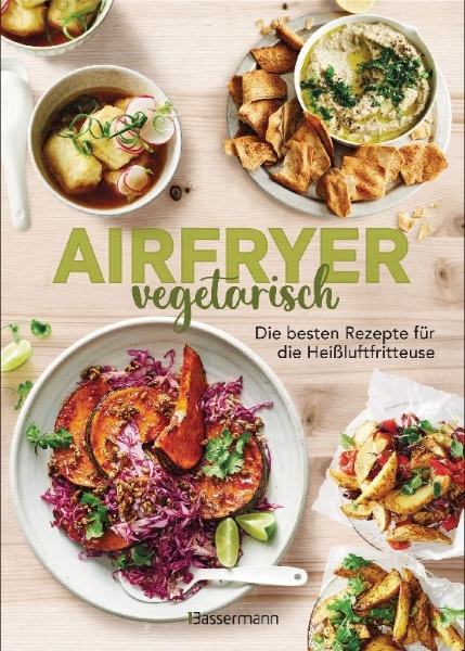 Buchcover und Innenansicht für das Buch: Everyday Airfryer