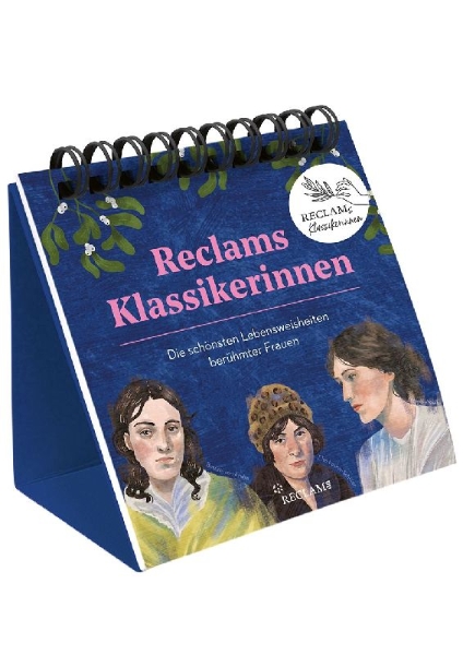 Buchcover und Innenansicht für das Buch: Reclams Klassikerinnen. Die schönsten Lebensweisheiten berühmter Frauen