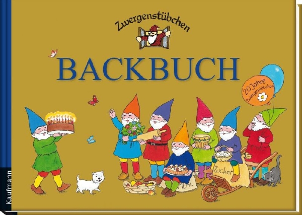 Buchcover und Innenansicht für das Buch: Zwergenstübchen Backbuch