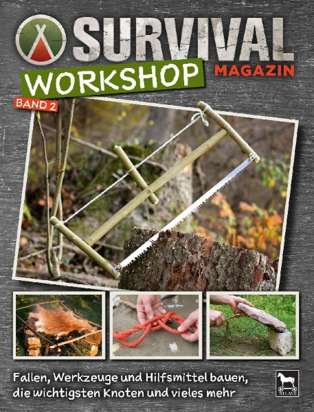 Buchcover und Innenansicht für das Buch: Survival Magazin Workshop Band 2