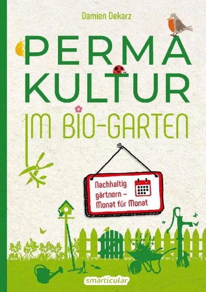 Buchcover und Innenansicht für das Buch: La Permaculture au jardin