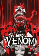 Buchcover und Innenansicht für das Buch: Venom: Black, White & Blood (2025) #1-#4