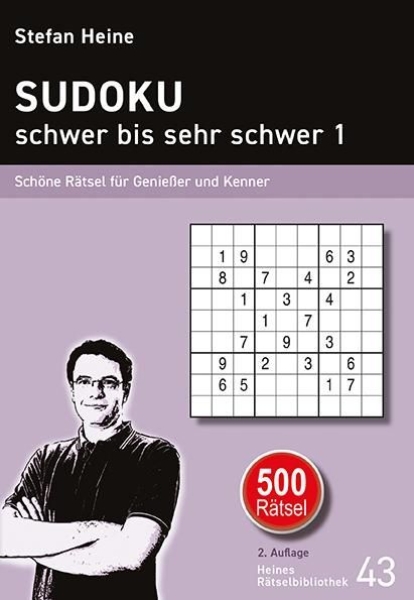 Buchcover und Innenansicht für das Buch: SUDOKU - schwer bis sehr schwer 1