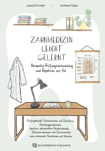 Buchcover und Innenansicht für das Buch: Zahnmedizin leicht gelernt