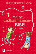 Buchcover und Innenansicht für das Buch: Meine Erstkommunionbibel