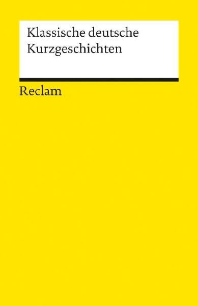 Buchcover und Innenansicht für das Buch: Klassische deutsche Kurzgeschichten
