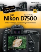 Buchcover und Innenansicht für das Buch: Die Nikon D7500