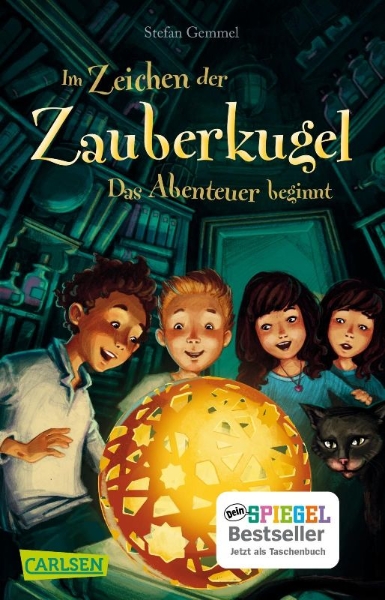 Buchcover und Innenansicht für das Buch: Im Zeichen der Zauberkugel 1: Das Abenteuer beginnt