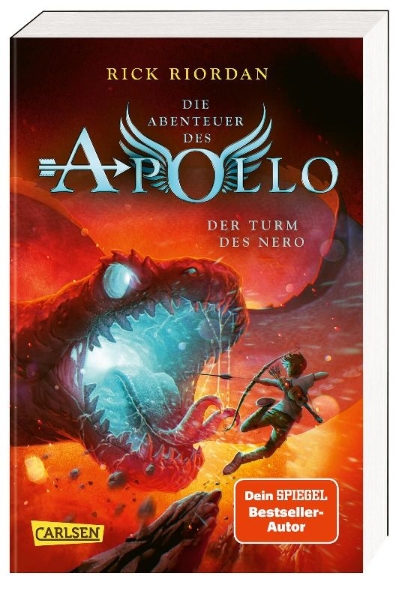 Buchcover und Innenansicht für das Buch: The Trials of Apollo, Book 5: The Tower of Nero