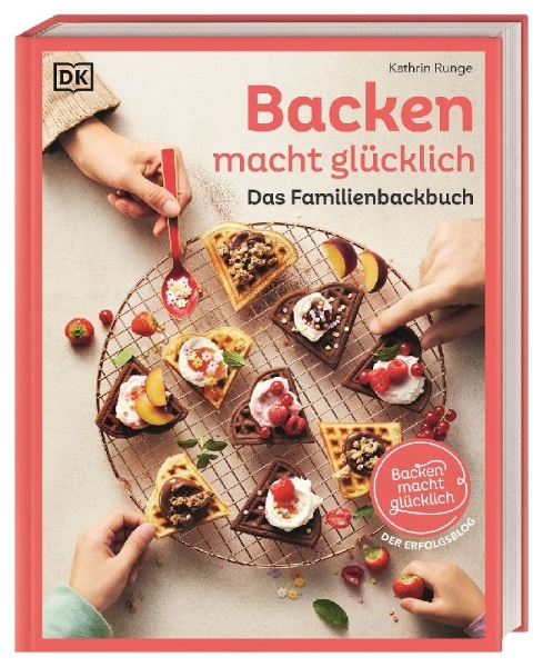 Buchcover und Innenansicht für das Buch: Backen macht glücklich