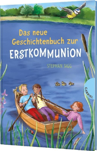 Buchcover und Innenansicht für das Buch: Das neue Geschichtenbuch zur Erstkommunion