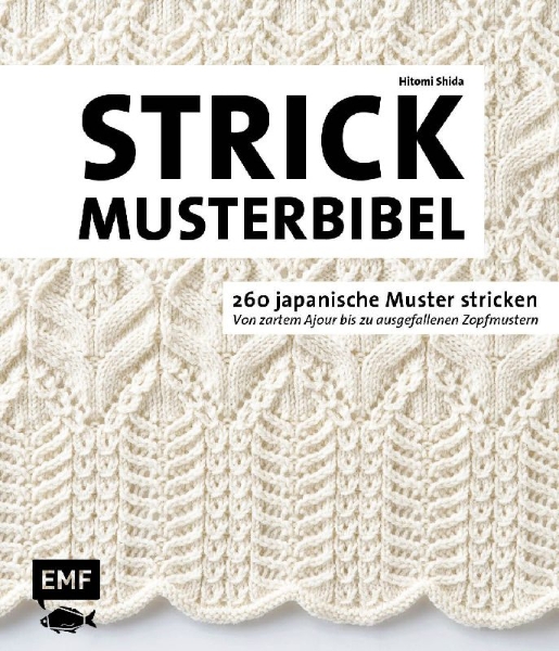 Buchcover und Innenansicht für das Buch: Die Strickmusterbibel - 260 japanische Muster stricken