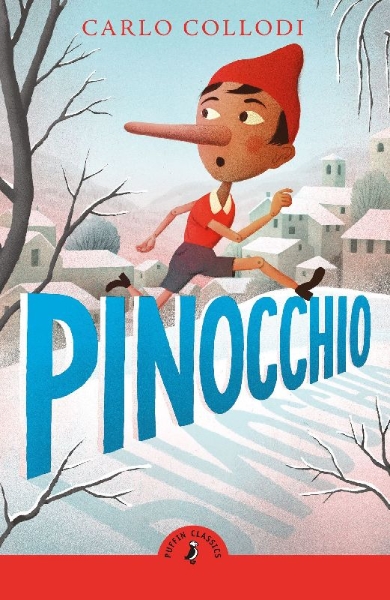 Buchcover und Innenansicht für das Buch: Pinocchio