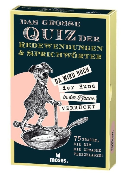 Buchcover und Innenansicht für das Buch: Das große Quiz der Redewendungen & Sprichwörter