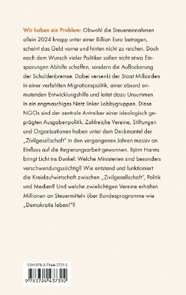Buchcover und Innenansicht für das Buch: Der NGO-Komplex
