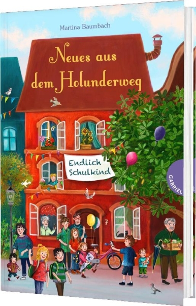 Buchcover und Innenansicht für das Buch: Holunderweg: Neues aus dem Holunderweg - Endlich Schulkind