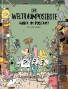 Buchcover und Innenansicht für das Buch: Le facteur de l'espace - Panique à la poste!