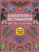 Buchcover und Innenansicht für das Buch: Kuriositäten & Seltsamkeiten - Stickerbuch