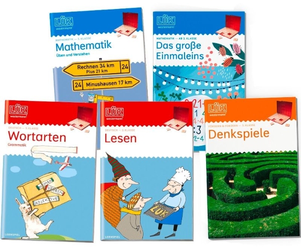 Buchcover und Innenansicht für das Buch: LÜK. Das Lernpaket für die 3. Klasse
