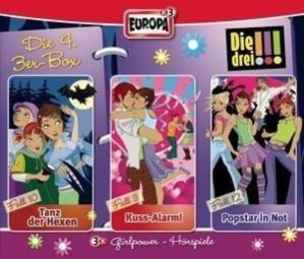 Buchcover und Innenansicht für das Buch: Die drei !!! Box 04. Folgen 10-12 (drei Ausrufezeichen)