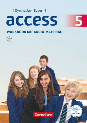 Buchcover und Innenansicht für das Buch: Access - Bayern 5. Jahrgangsstufe - Workbook mit Audios online und MyBook