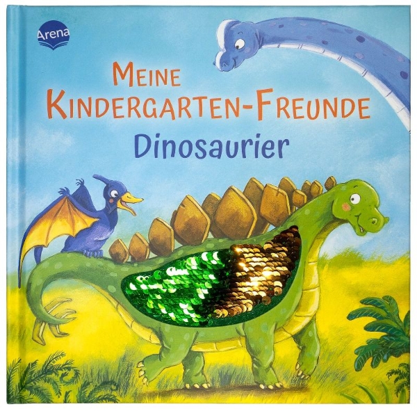 Buchcover und Innenansicht für das Buch: Meine Kindergarten-Freunde. Dinosaurier